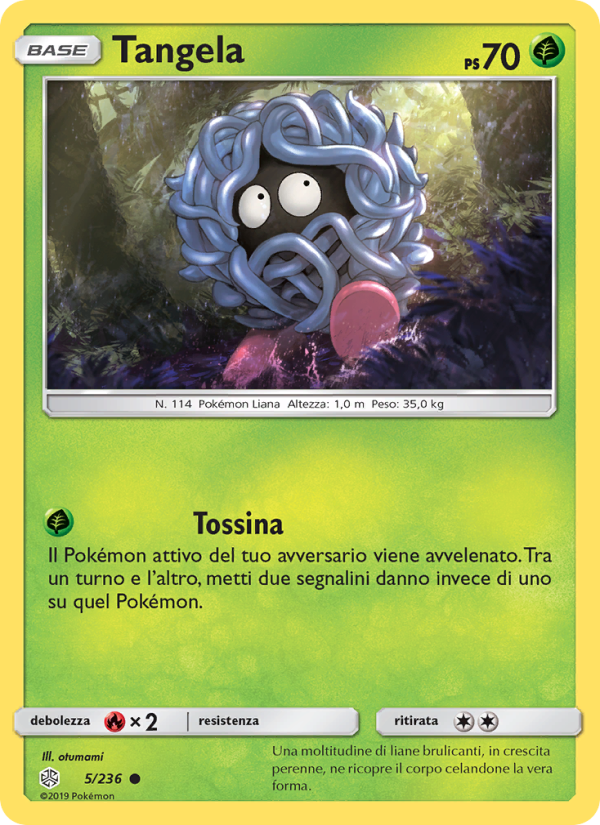Tangela 005/271 — Cosmic Eclipse (Italian Pokémon TCG card)