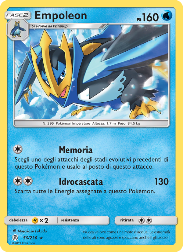 Empoleon 056/271 — Cosmic Eclipse (Italian Pokémon TCG card)