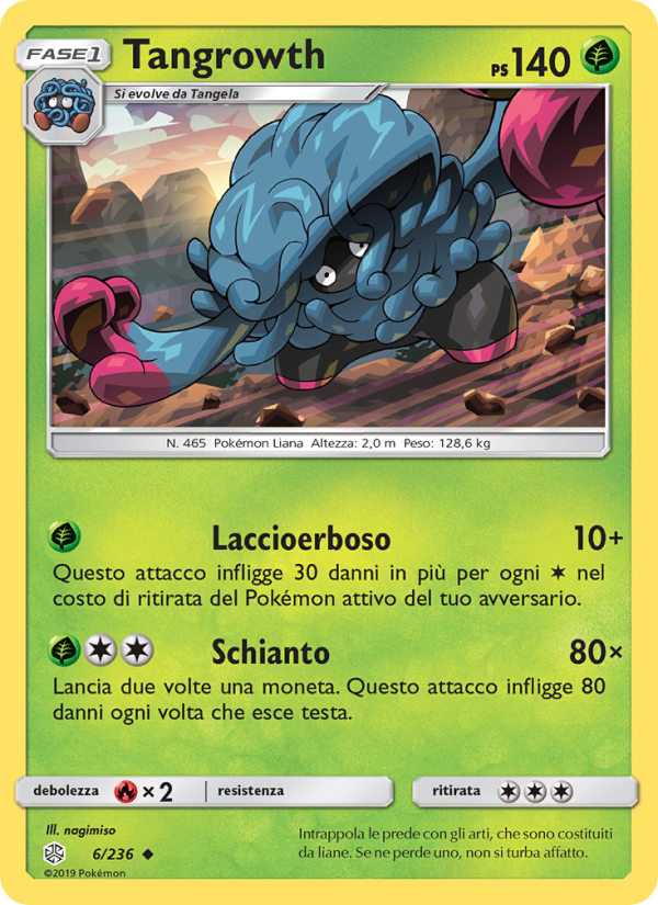 Tangrowth 006/271 — Cosmic Eclipse (Italian Pokémon TCG card)