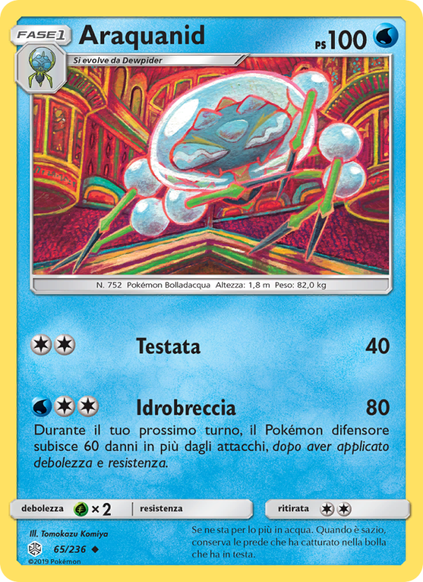 Araquanid 065/271 — Cosmic Eclipse (Italian Pokémon TCG card)