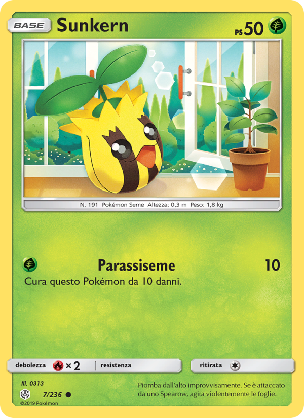 Sunkern 007/271 — Cosmic Eclipse (Italian Pokémon TCG card)