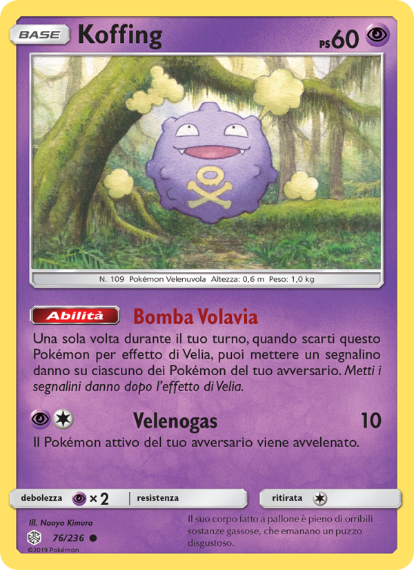 Koffing 076/271 — Cosmic Eclipse (Italian Pokémon TCG card)