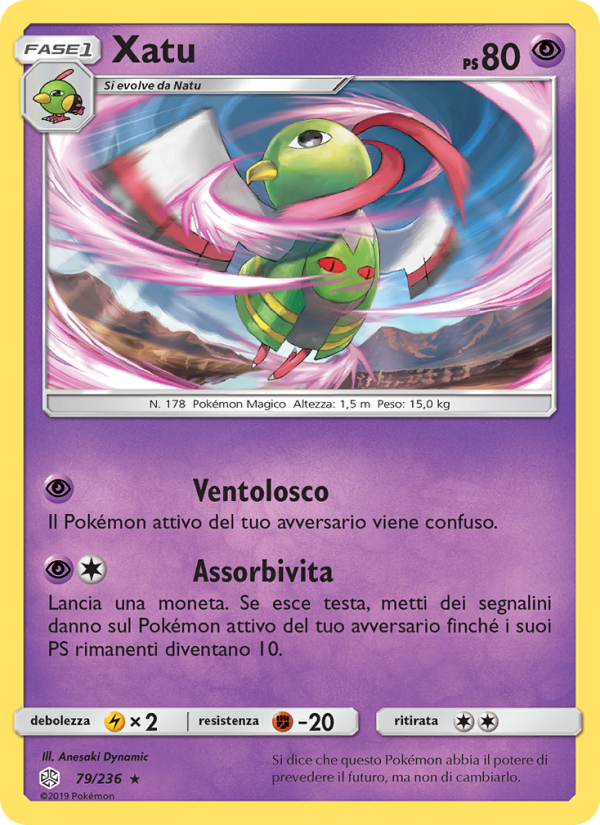 Xatu 079/271 — Cosmic Eclipse (Italian Pokémon TCG card)