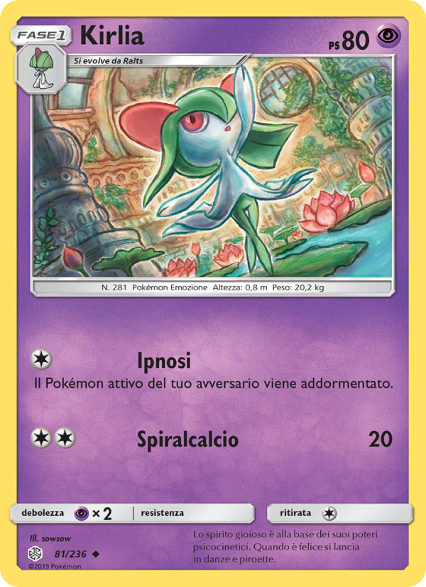 Kirlia 081/271 — Cosmic Eclipse (Italian Pokémon TCG card)