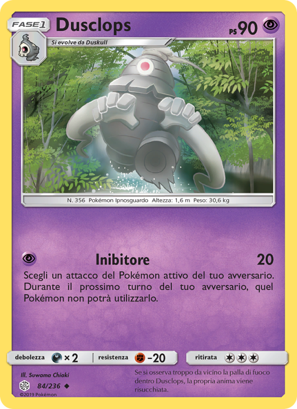 Dusclops 084/271 — Cosmic Eclipse (Italian Pokémon TCG card)