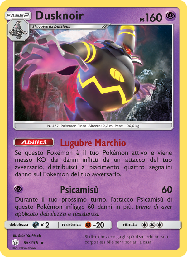 Dusknoir 085/271 — Cosmic Eclipse (Italian Pokémon TCG card)