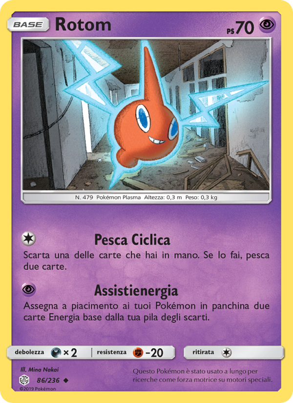 Rotom 086/271 — Cosmic Eclipse (Italian Pokémon TCG card)