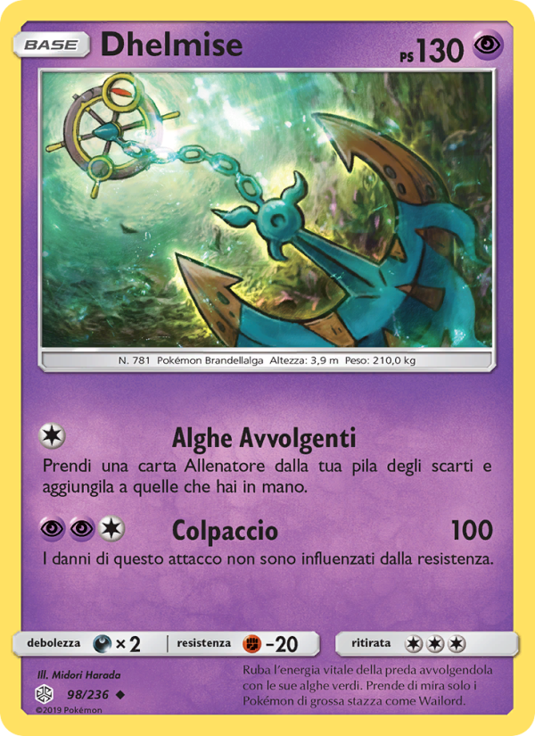 Dhelmise 098/271 — Cosmic Eclipse (Italian Pokémon TCG card)