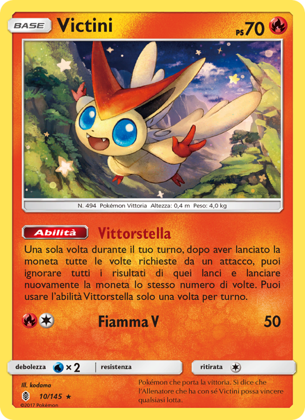 Victini 010/169 — Guardians Rising (Italian Pokémon TCG card)