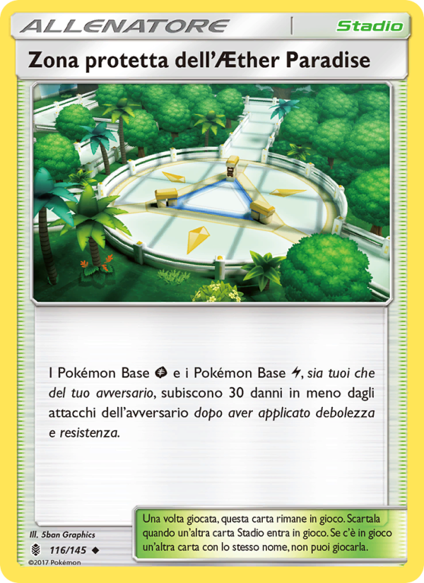 Zona protetta dell’Æther Paradise 116/169 — Guardians Rising (Italian Pokémon TCG card)