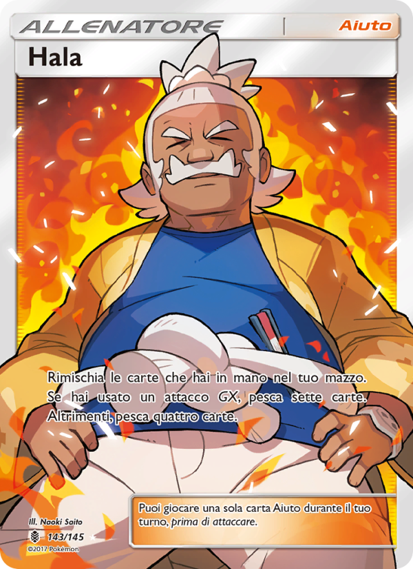 Hala 143/169 — Guardians Rising (Italian Pokémon TCG card)
