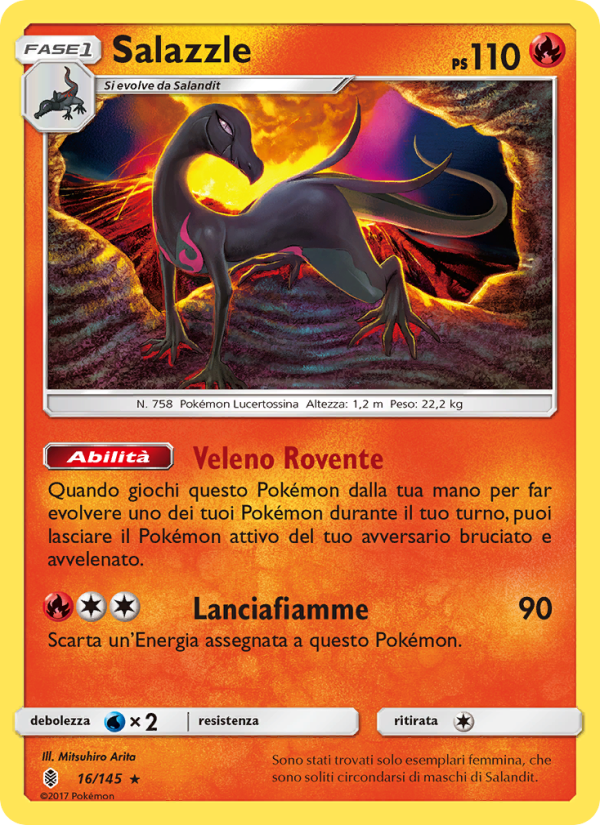 Salazzle 016/169 — Guardians Rising (Italian Pokémon TCG card)