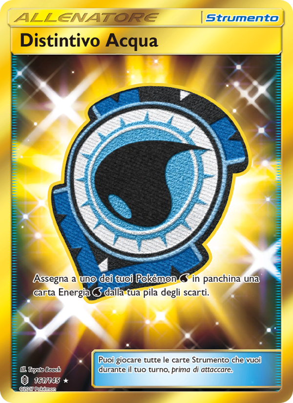 Distintivo Acqua 161/169 — Guardians Rising (Italian Pokémon TCG card)