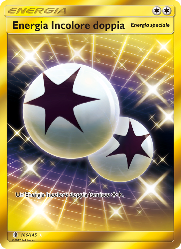 Energia Incolore doppia 166/169 — Guardians Rising (Italian Pokémon TCG card)