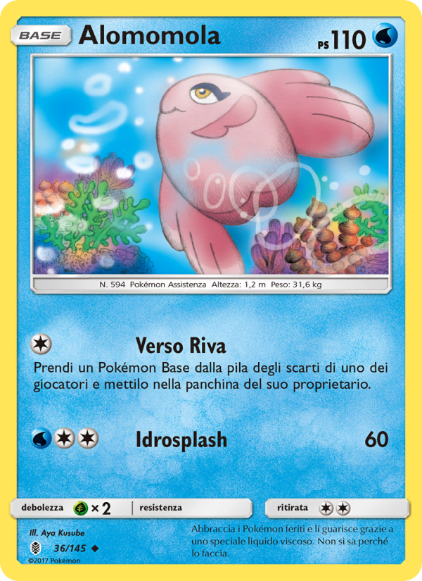Alomomola 036/169 — Guardians Rising (Italian Pokémon TCG card)