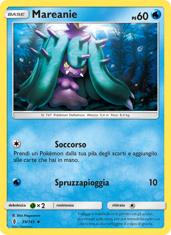 Mareanie 039/169 — Guardians Rising (Italian Pokémon TCG card)