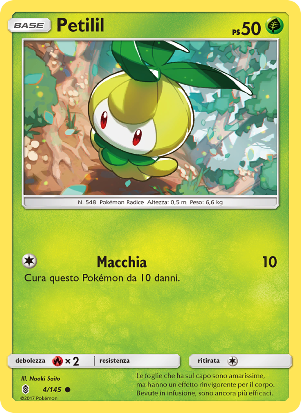 Petilil 004/169 — Guardians Rising (Italian Pokémon TCG card)