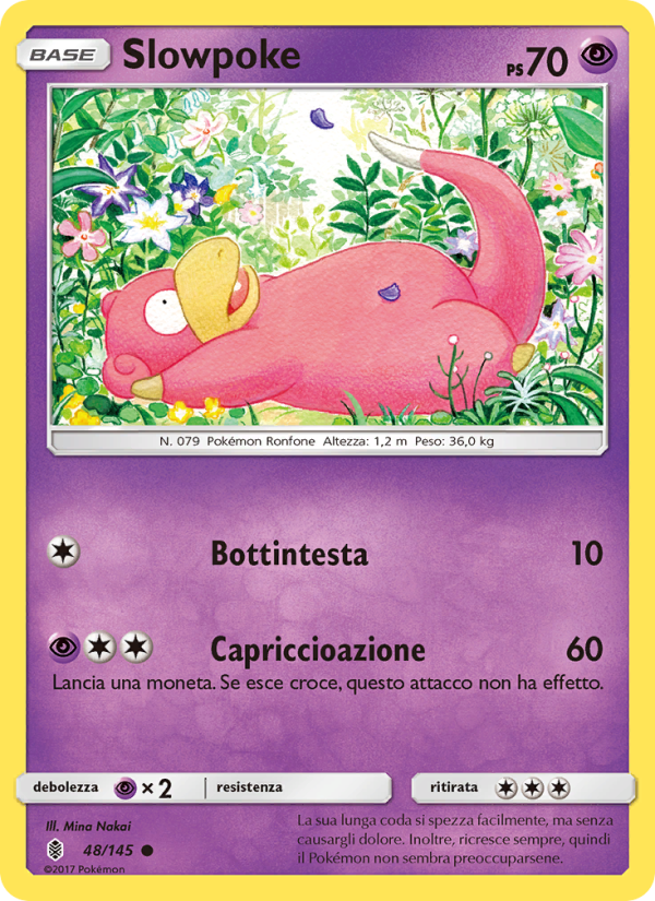 Slowpoke 048/169 — Guardians Rising (Italian Pokémon TCG card)