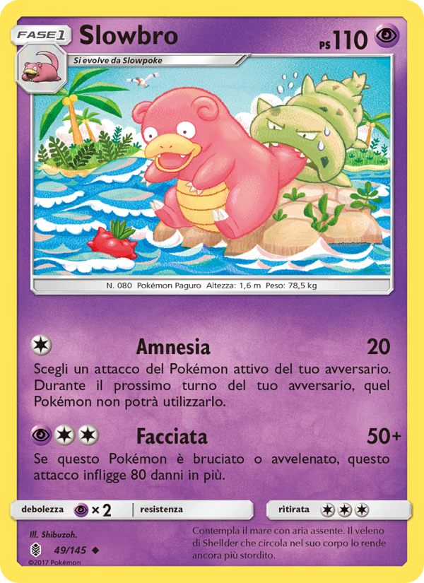 Slowbro 049/169 — Guardians Rising (Italian Pokémon TCG card)