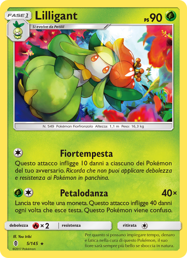 Lilligant 005/169 — Guardians Rising (Italian Pokémon TCG card)