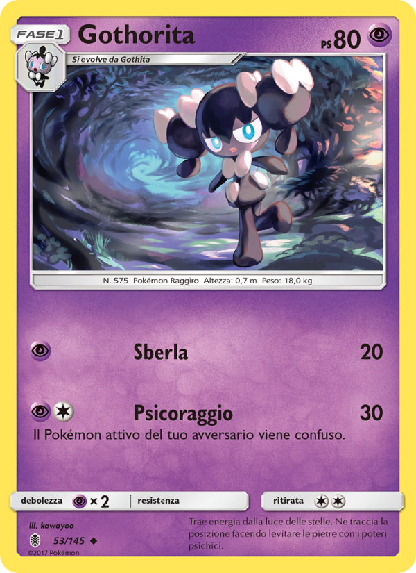 Gothorita 053/169 — Guardians Rising (Italian Pokémon TCG card)