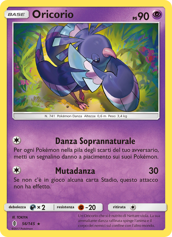 Oricorio 056/169 — Guardians Rising (Italian Pokémon TCG card)