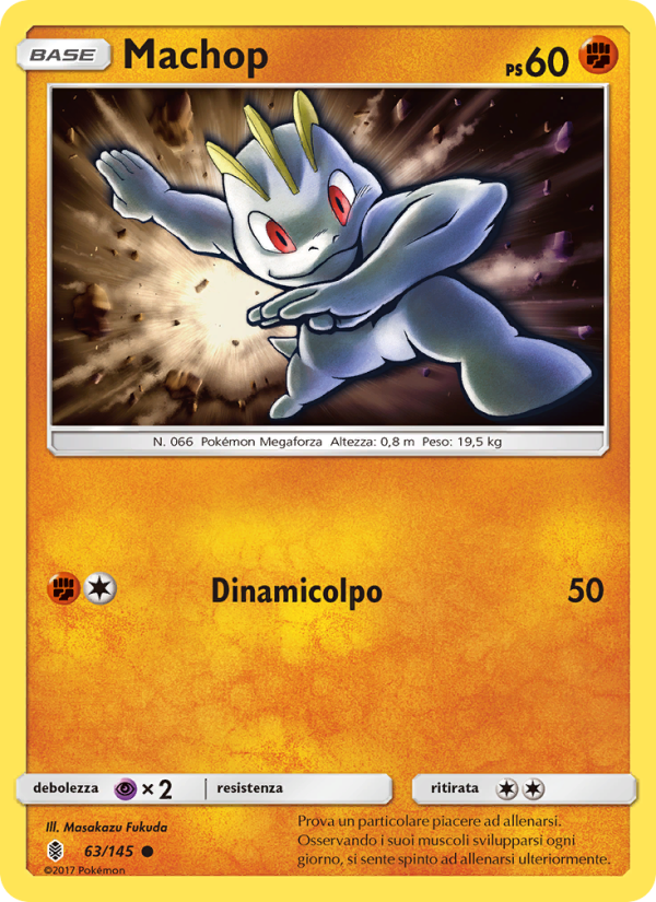 Machop 063/169 — Guardians Rising (Italian Pokémon TCG card)