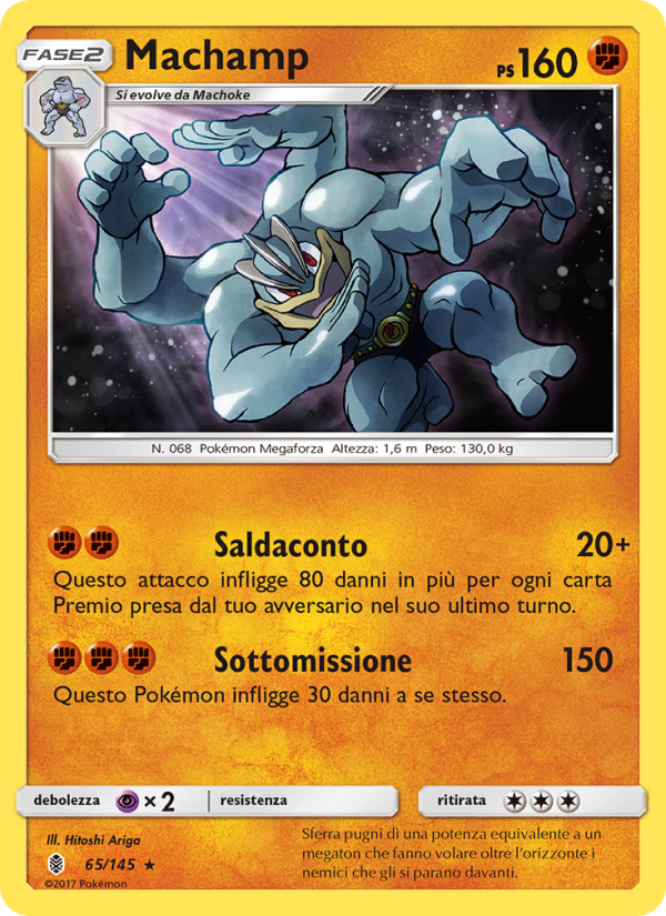 Machamp 065/169 — Guardians Rising (Italian Pokémon TCG card)