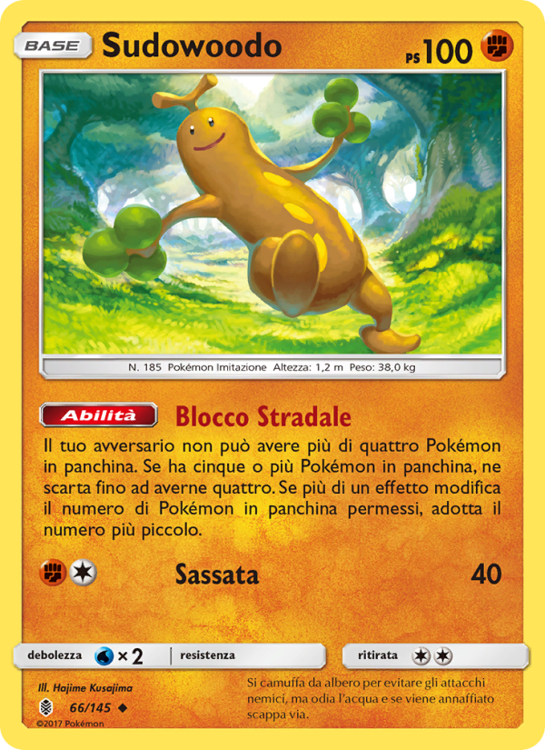 Sudowoodo 066/169 — Guardians Rising (Italian Pokémon TCG card)