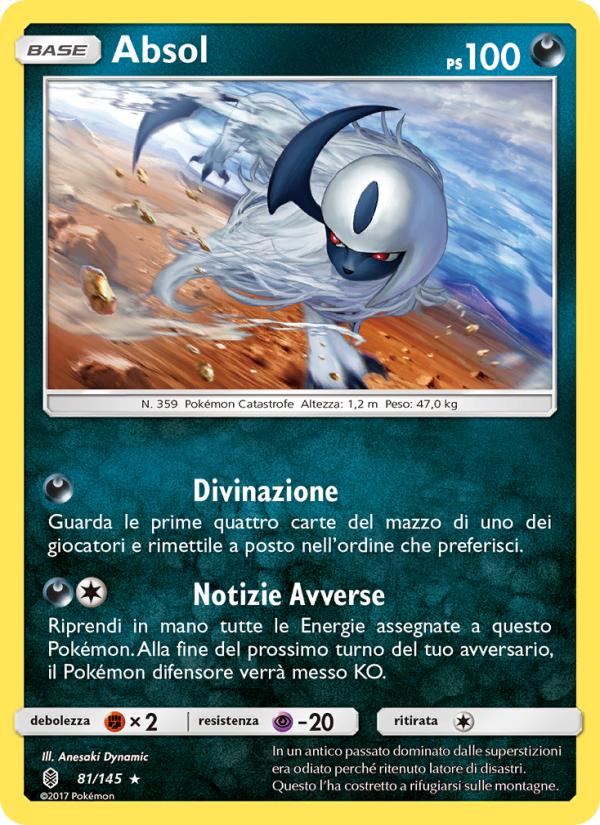 Absol 081/169 — Guardians Rising (Italian Pokémon TCG card)