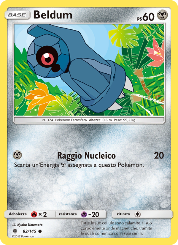 Beldum 083/169 — Guardians Rising (Italian Pokémon TCG card)