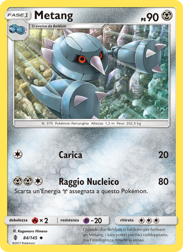 Metang 084/169 — Guardians Rising (Italian Pokémon TCG card)