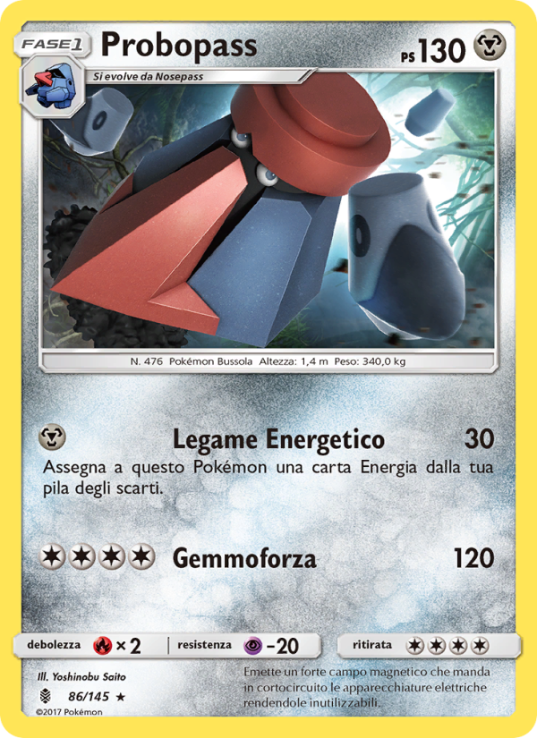 Probopass 086/169 — Guardians Rising (Italian Pokémon TCG card)