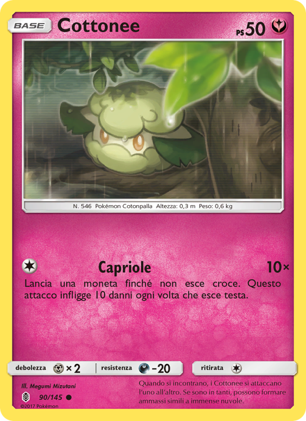 Cottonee 090/169 — Guardians Rising (Italian Pokémon TCG card)