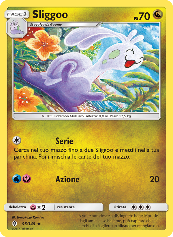 Sliggoo 095/169 — Guardians Rising (Italian Pokémon TCG card)