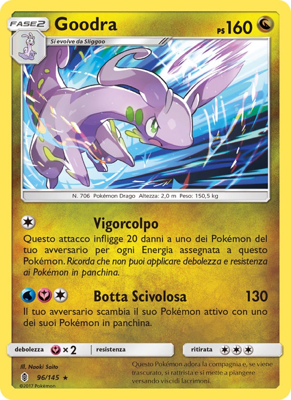 Goodra 096/169 — Guardians Rising (Italian Pokémon TCG card)