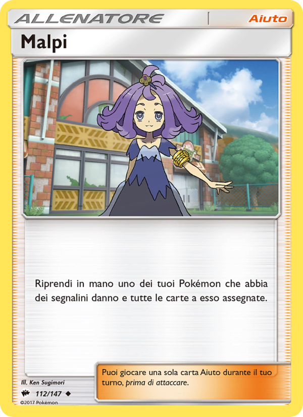 Malpi 112/169 — Burning Shadows (Italian Pokémon TCG card)