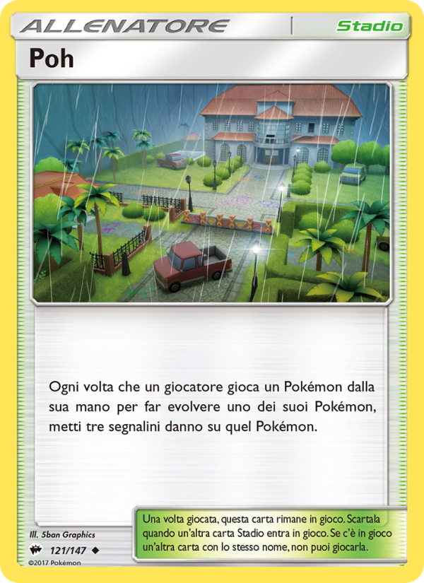 Poh 121/169 — Burning Shadows (Italian Pokémon TCG card)