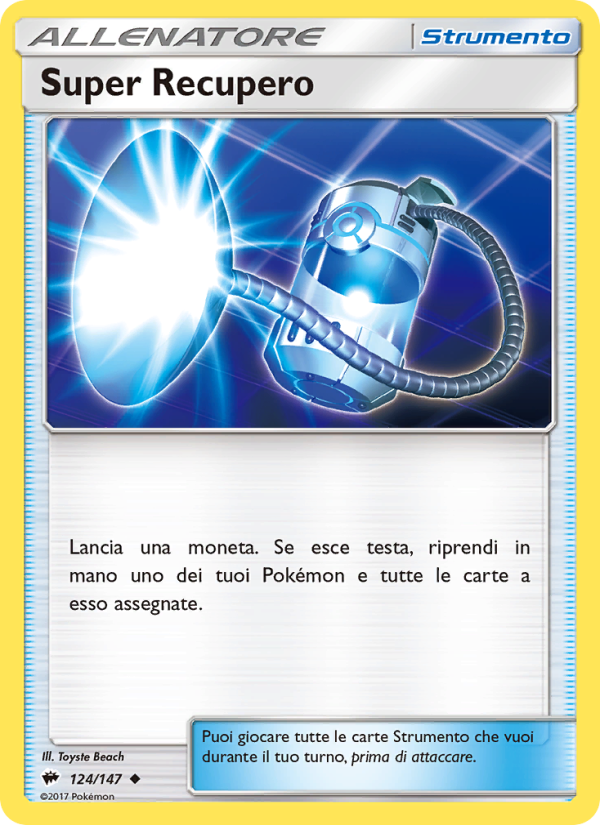 Super Recupero 124/169 — Burning Shadows (Italian Pokémon TCG card)