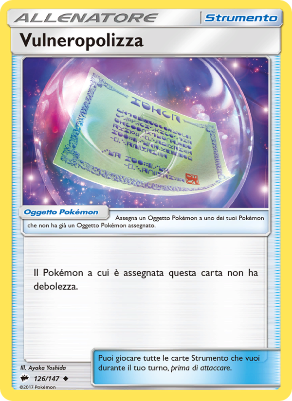 Vulneropolizza 126/169 — Burning Shadows (Italian Pokémon TCG card)