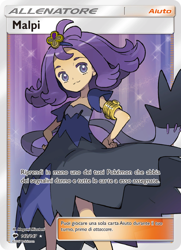 Malpi 142/169 — Burning Shadows (Italian Pokémon TCG card)