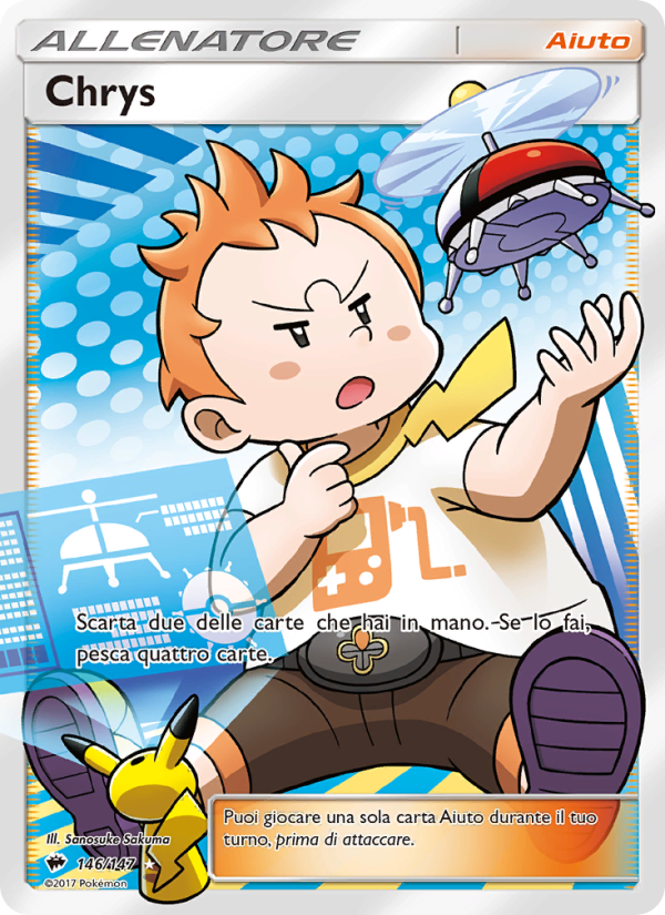 Chrys 146/169 — Burning Shadows (Italian Pokémon TCG card)