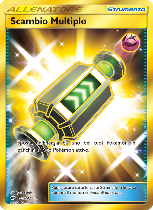Scambio Multiplo 164/169 — Burning Shadows (Italian Pokémon TCG card)