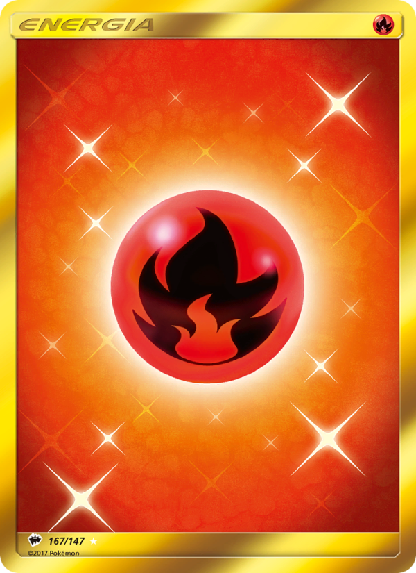 Energia Fuoco 167/169 — Burning Shadows (Italian Pokémon TCG card)