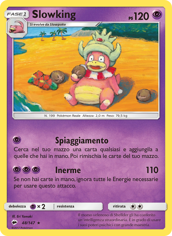 Slowking 048/169 — Burning Shadows (Italian Pokémon TCG card)