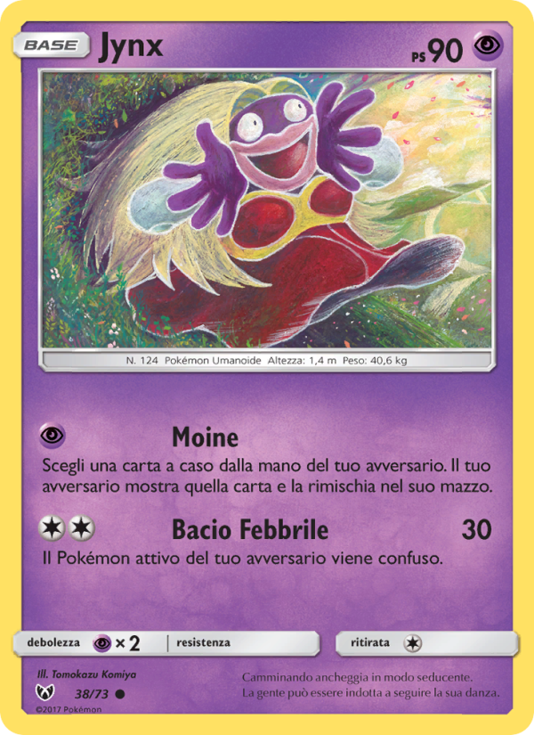 Jynx 038/78 — Shining Legends (Italian Pokémon TCG card)