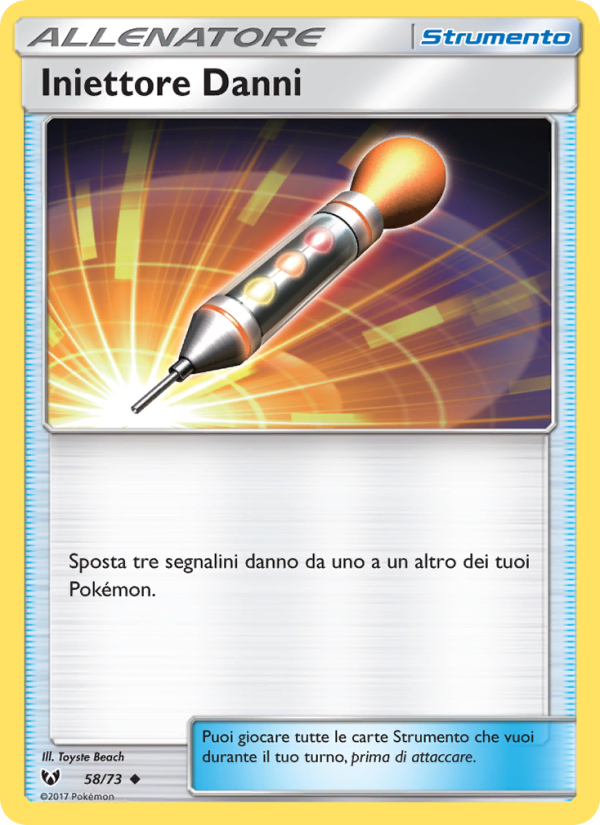 Iniettore Danni 058/78 — Shining Legends (Italian Pokémon TCG card)