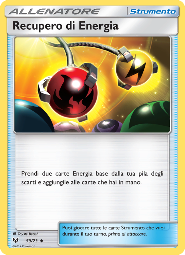 Recupero di Energia 059/78 — Shining Legends (Italian Pokémon TCG card)