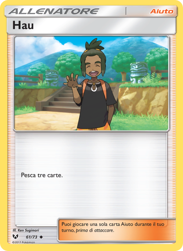 Hau 061/78 — Shining Legends (Italian Pokémon TCG card)