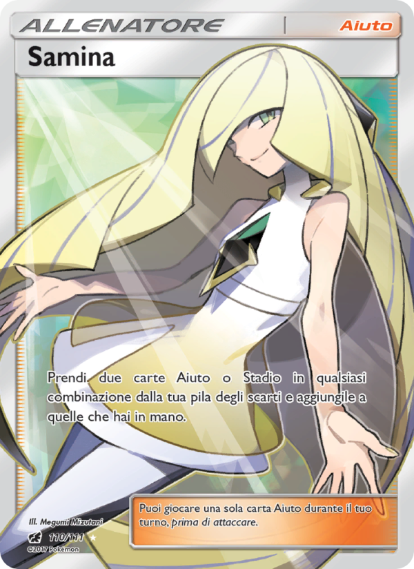 Samina 110/124 — Crimson Invasion (Italian Pokémon TCG card)